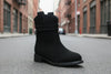 Women’s Suede Chunky Heel Slimming Ankle Boots by FitiqueFit