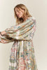 New Printed V-Neck Batwing Sleeve Dress For Summer – Stylish, Effortlessly Chic, Comfortable, Perfect for Casual and Semi-Formal Events by Stevvex