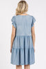 New Summer V-Neck Ruffled Cap Sleeve Mini Dress For Women – Fluttering, Trendy, Feminine, Elegant & Playful Style by Stevvex