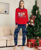 Matching Family Christmas Deer Pajamas Xmas Pjs Women Men Plaid Clothes Holiday Sleepwear by My Store