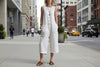Women's Retro Sleeveless Wide-Leg Cropped Jumpsuit by FitiqueFit