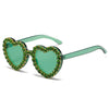 Peach Heart Rhinestone Sunglasses – Y2K INS Style by FitiqueFit