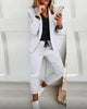 Lapel Blazer & Drawstring Trousers OL Suit – 12 Colors XS–3XL by FitiqueFit