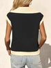 Fisoew Color‑Block Half‑Zip Polo Sweatshirt by FitiqueFit