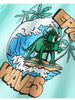 Children's Dinosaur Surfing Adventure Graphic T-Shirt and Shorts Set by Simply Love
