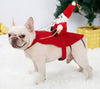 Dog Christmas Clothes Santa Claus Riding Deer by My Store