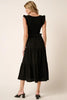 Smocked Ruffled Tiered Midi Dress – Feminine, Romantic, Flattering and Playful Design & Whimsical Style by Stevvex