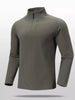 Men's Lightweight Long Sleeve Active T-Shirt with Zipper by Simply Love