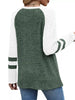 Ribbed Knit Raglan Long Sleeve T-Shirt by Simply Love