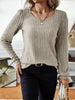 Ribbed Knit Long Sleeve T-Shirt by Simply Love