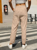 Elastic Waist Tapered Pants