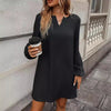 Women's Fashion Simple Elegant Long Sleeve Dress