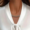 Elegant Satin Ribbon Blouse — Long Sleeve Button-Down Work Shirt by FitiqueFit