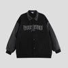 Printed Suede Baseball Jacket For Men Hip Hop Fashion Design Loose Couple Coat For Women