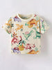 Children's Dinosaur Print Crew Neck Short Sleeve T-Shirt by Simply Love