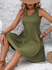 V-Neck Sleeveless Mini Dress Charming Design Women Dress Lightweight Dress For Girls by Stevvex