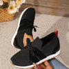 Women’s Lace‑Up Mesh Walking Flats by FitiqueFit