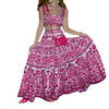 Printed Slim-fit Sexy Two-piece Sling Dress