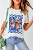 White Rugby Bowknot GAME DAY Graphic Tee by Wild and Free Boutique