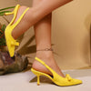Women's Stiletto Heel Bow Ankle Strap Pumps by FitiqueFit