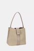 David Jones Leather Trim Shoulder Bag Classic Style