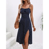 🌸 Women's Polka Dot Suspender Maxi Dress – Summer Elegance with a Flirty Twist by FitiqueFit