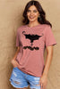Simply Love Full Size Bat & Pumpkin Graphic Cotton T-Shirt by Simply Love