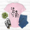 Subtle Skeletons Halloween T-Shirt - Funny Spooky Apparel by Dog Mom Hat