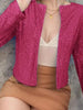 Elegant Women Full-Size Sequin Open Front Cropped Jacket With Glamorous Sparkle Luxury Women Party Jacket by Stevvex