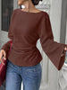 Tied Long Sleeve T-Shirt by Simply Love