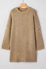 Green Oversize Drop Shoulder Slouchy Sweater Dress by Wild and Free Boutique