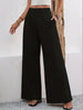 Women's High-Waist Wide-Leg Trousers with Pockets – Full Length by FitiqueFit