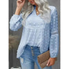 Women’s Long‑Sleeve V‑Neck Business Casual Blouse by FitiqueFit