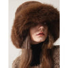 Women’s Oversized Furry Fisherman Hat – Mongolian Style Winter Hat by FitiqueFit