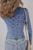 Floral Print Square Neck Long Sleeve Top by Wild and Free Boutique
