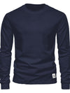 Men's Full Size Round Neck Long Sleeve T-Shirt Plus Size