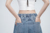 Two-way Detachable Tooling Style Worn Jeans Men And Women