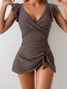 Women's Floral Print One-Piece Swimsuit by FitiqueFit