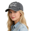 Girl Mom Adjustable Wash Cotton Baseball Cap by FitiqueFit