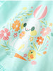 Children's Bunny Graphic Ruffle Hem T-Shirt by Simply Love