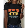 Funny Retirement T-Shirt – Casual Sporty Top with Playful Print by Dog Mom Hat