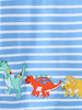 Children's Dinosaur Striped Long Sleeve T-Shirt by Simply Love