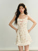 Women’s Sleeveless Floral Suspender Skirt by FitiqueFit