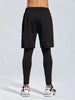 Men's Plus Size Elastic Waist Active Shorts
