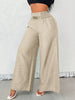 Women's High-Waist Drapey Wide-Leg Pants | Elastic Drawstring 5 Colors by FitiqueFit