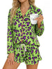 Women’s Milk Silk Leopard Print Pajama Set by FitiqueFit