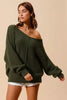 SO ME Loose Fit Exposed Seam Slouchy Boucle Sweater by FitiqueFit