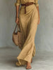 Full Size Ruched Long Sleeve Maxi Dress Plus Size by Wild and Free Boutique