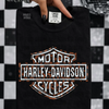 Leopard Harley tshirt by Madness & Mayhem LLC