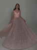 Sequined Backless Evening Dress